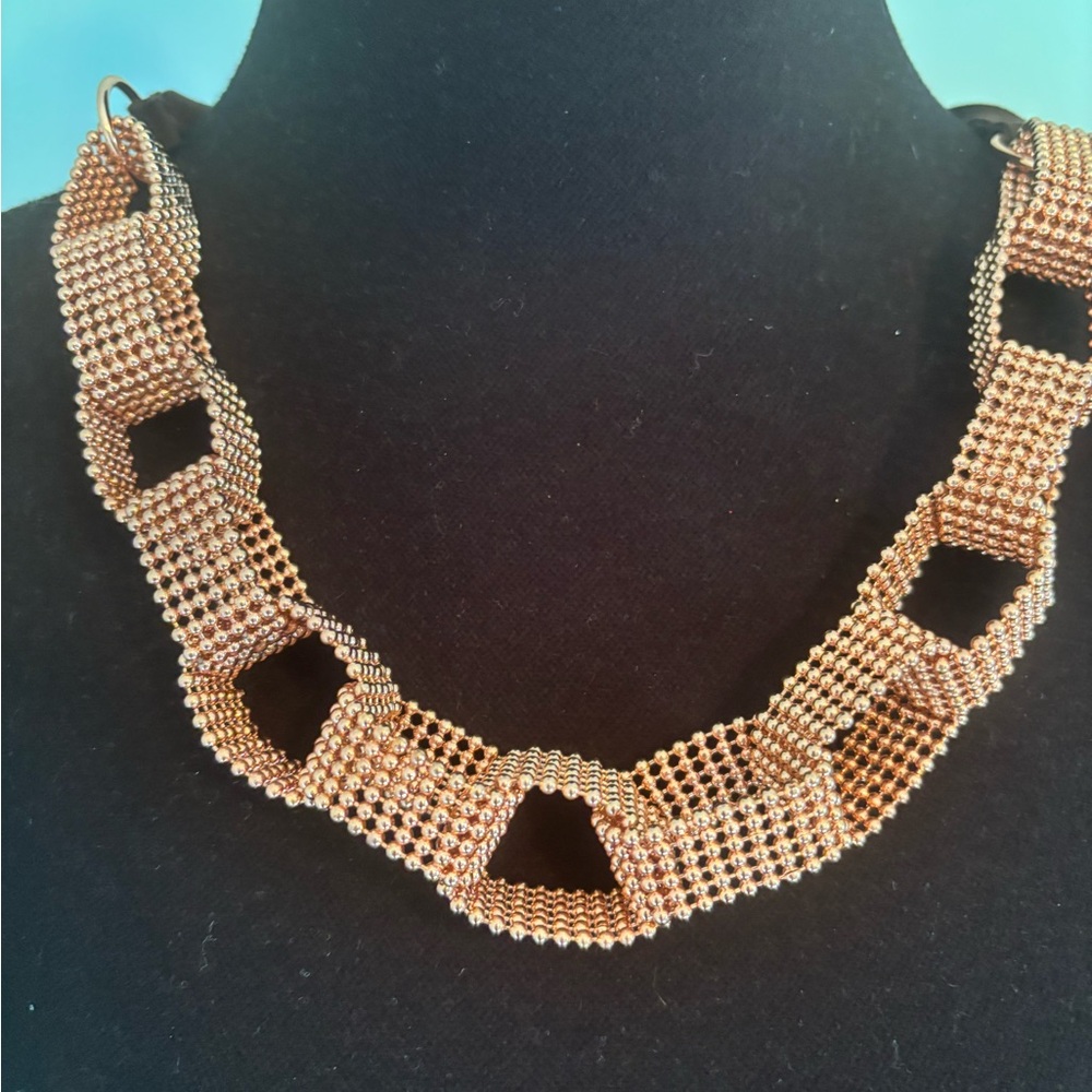 Ellen Tracy Gold-Tone Mesh Necklace